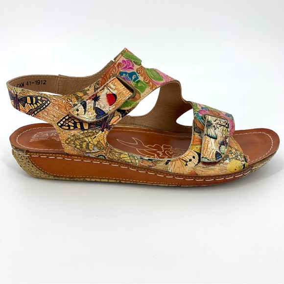 Spring Step L'Artiste Hand-Painted Multicoloured Symphony Sandal, 41 - Picture 5 of 16